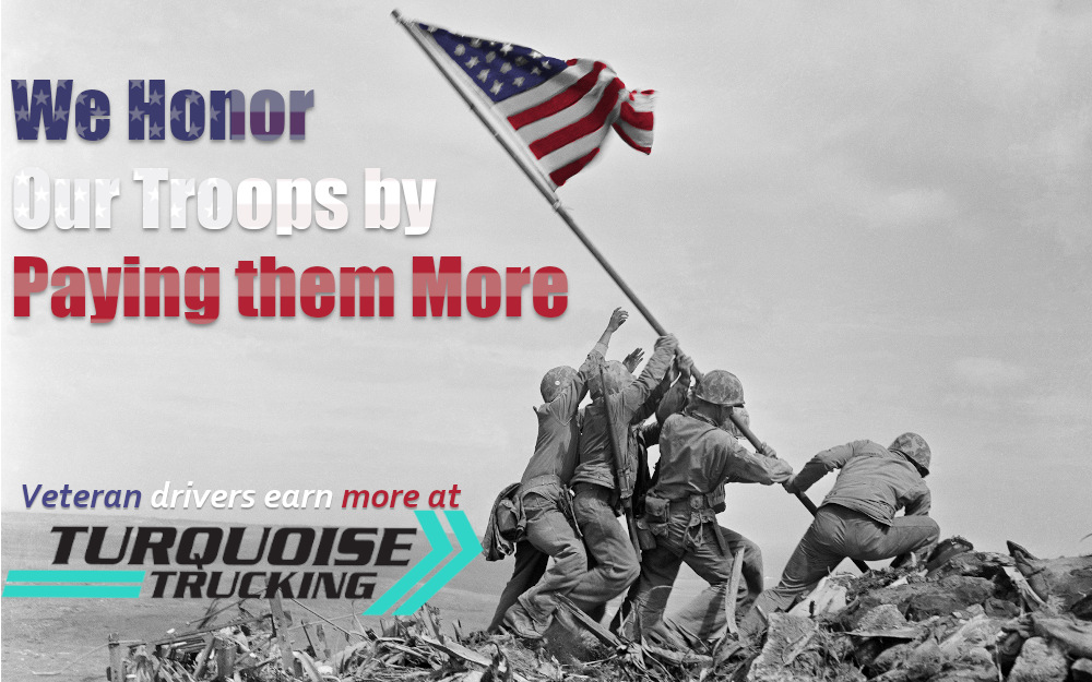 We honor our troops by paying them more. Veteran drivers earn more.